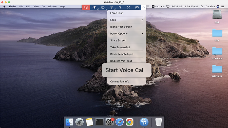 Remote Access via Desktop